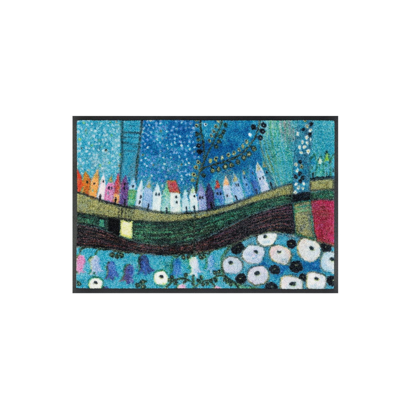 Paillasson « Town at night » 40 x 60 cm, 50 x 75 cm - boutique en ligne BP Techem