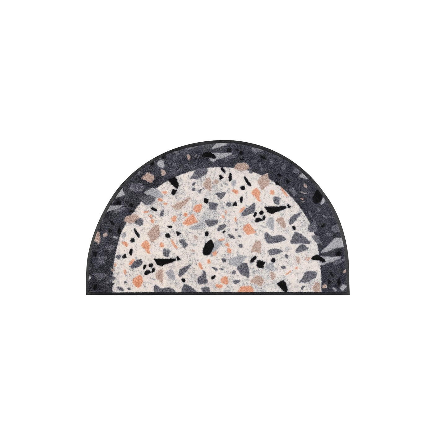 Paillasson semi-circulaire Terracotta 50 x 85 cm - boutique en ligne BP Techem
