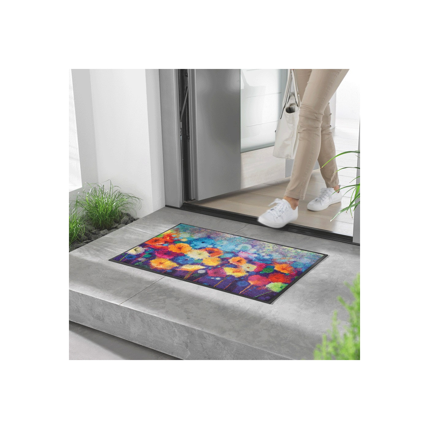 Paillasson « Colorful Flowers » 50 x 75 cm - boutique en ligne BP Techem