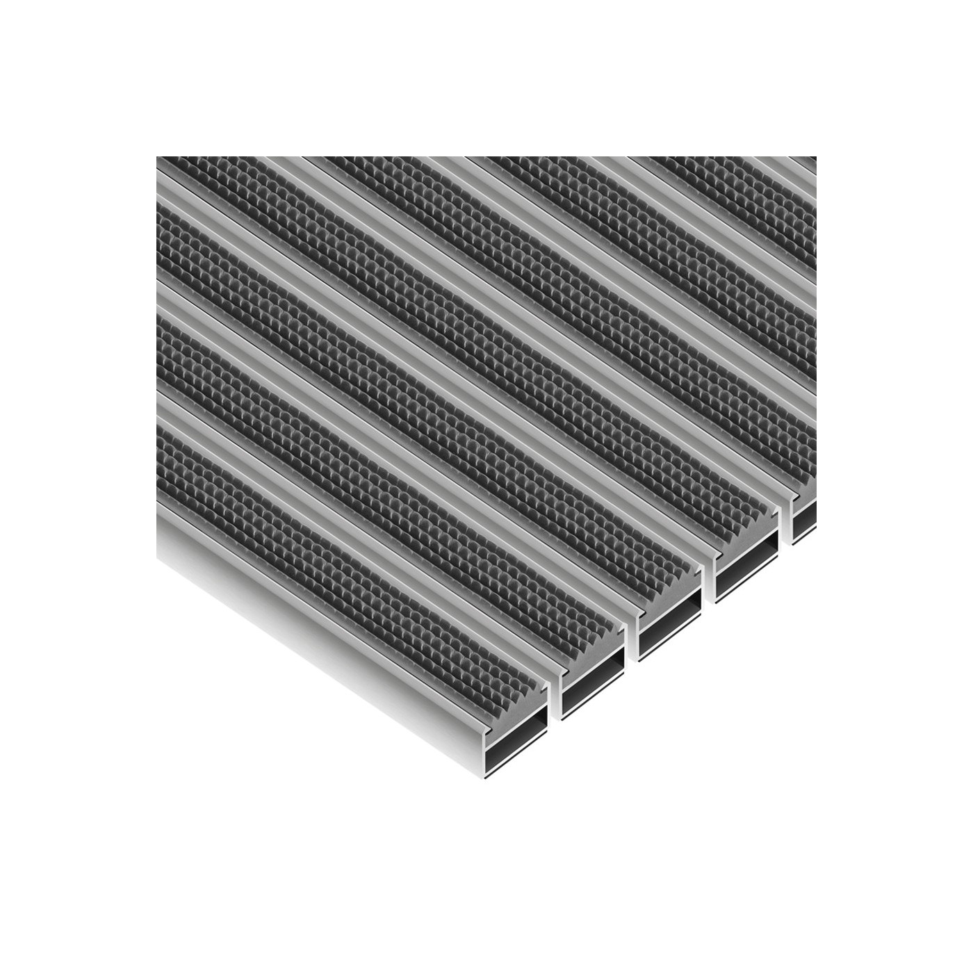 Tapis d’entrée en aluminium Clean Rubber 80 x 100 cm - boutique en ligne BP Techem