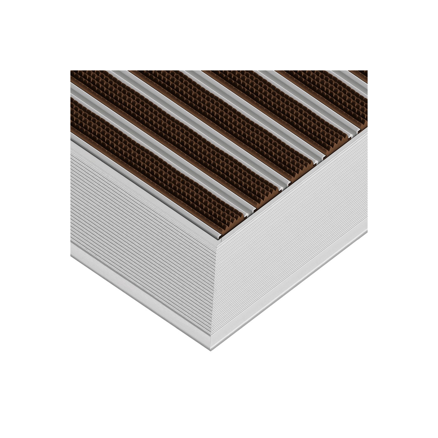 Paillasson en aluminium Clean Rubber 50 x 80 cm - boutique en ligne BP Techem