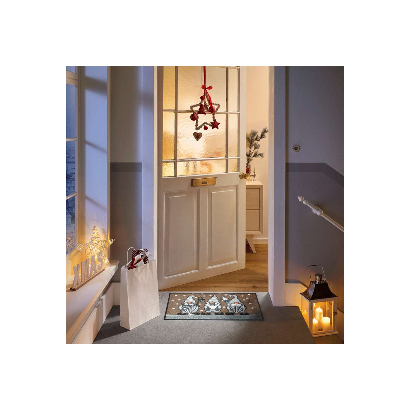 Paillasson de Noël « Winter Gnomes » 40 x 60 cm et 50 x 75 cm - boutique en ligne BP Techem