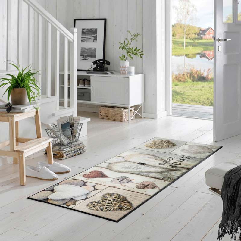 Tapis Hearts Grey 75 x 190 cm - boutique en ligne BP Techem