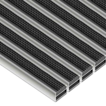 Tapis d’entrée en aluminium « Clean rubber » sur mesure - boutique en ligne BP Techem