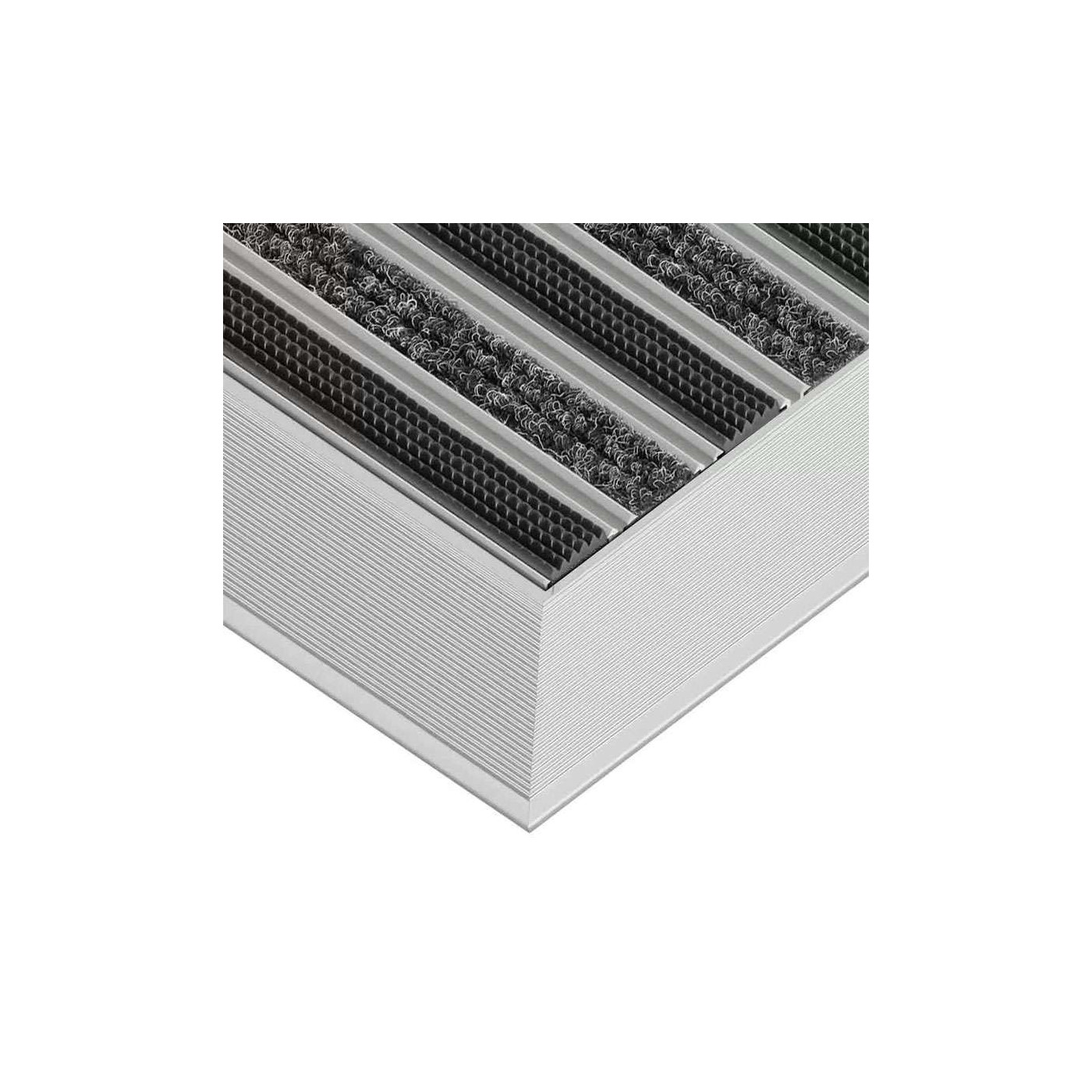 tapis d’entrée en aluminium Clean Rubber 50 x 80 cm - boutique en ligne BP Techem