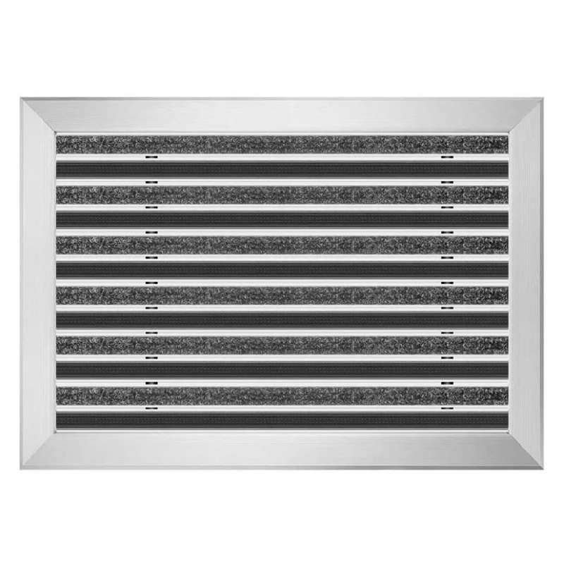 Paillasson en aluminium Clean Rubber 80 x 100 cm - boutique en ligne BP Techem