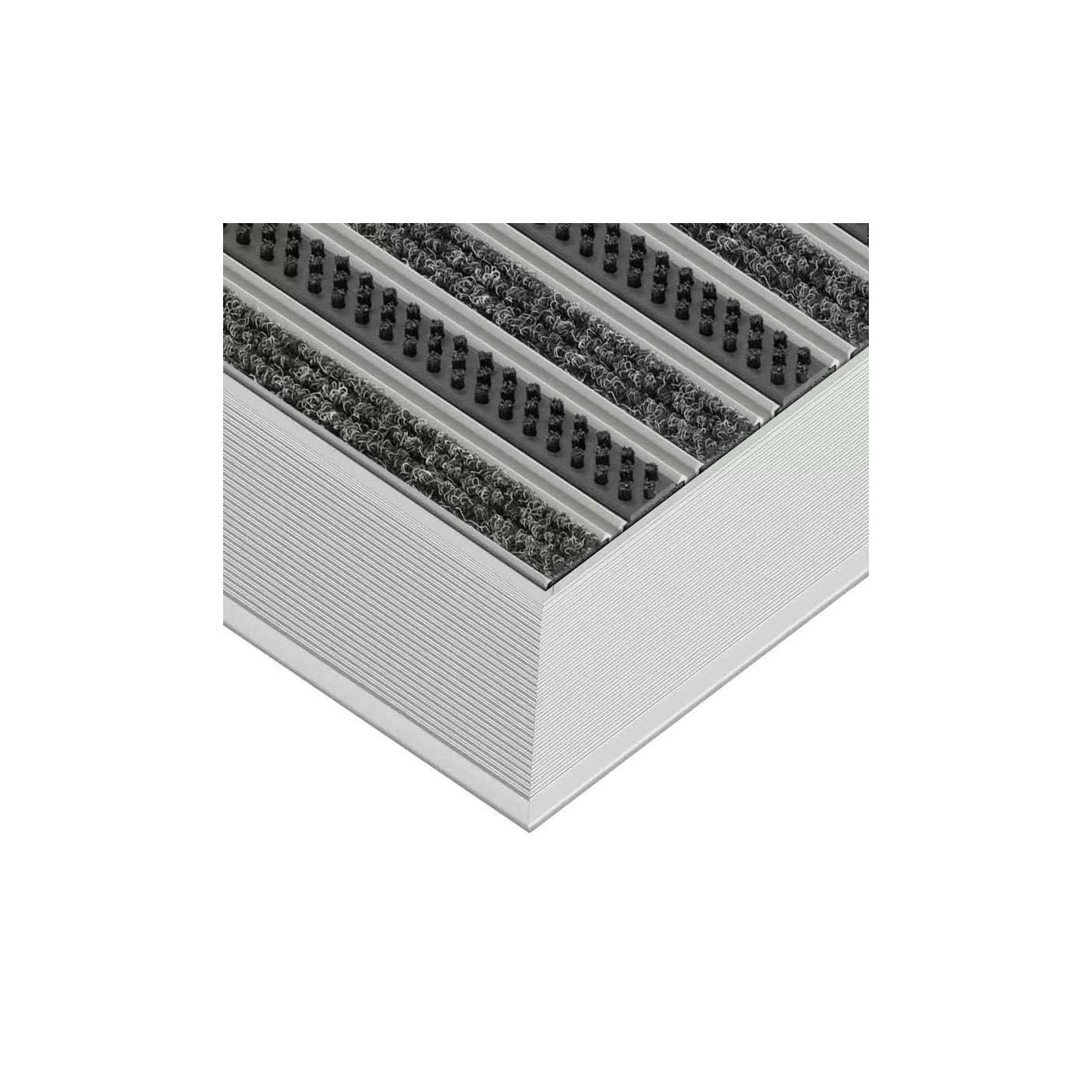 Paillasson en aluminium Clean Rubber 80 x 100 cm - boutique en ligne BP Techem