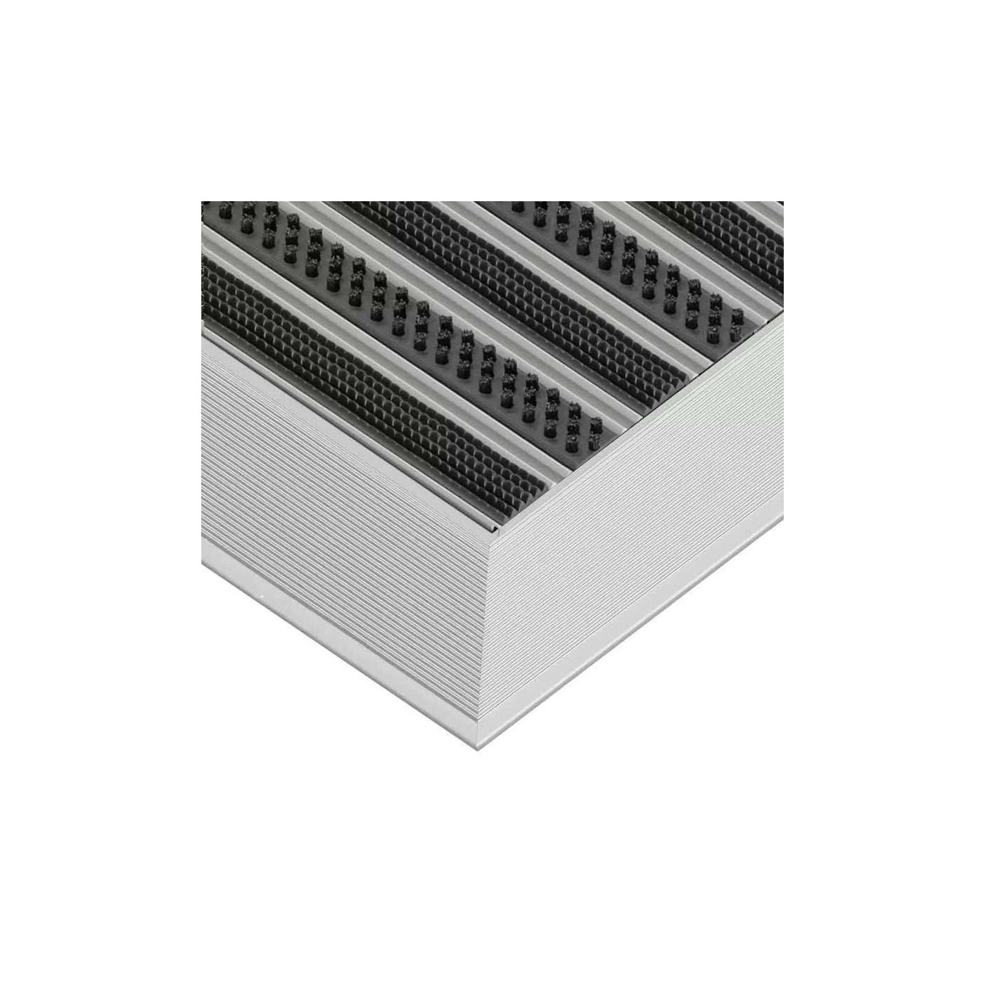 Paillasson en aluminium Clean Rubber-Scrub 80 x 100 cm - boutique en ligne BP Techem