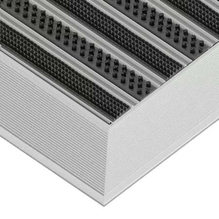 Paillasson en aluminium Clean Rubber-Scrub 80 x 100 cm - boutique en ligne BP Techem