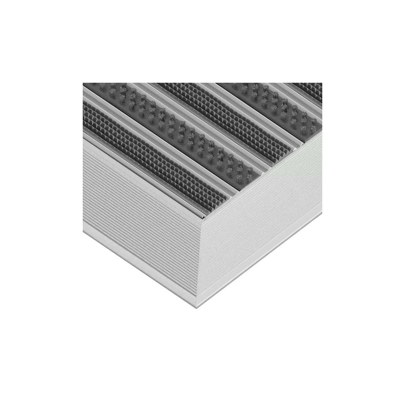Paillasson en aluminium Clean Rubber-Scrub 80 x 100 cm - boutique en ligne BP Techem