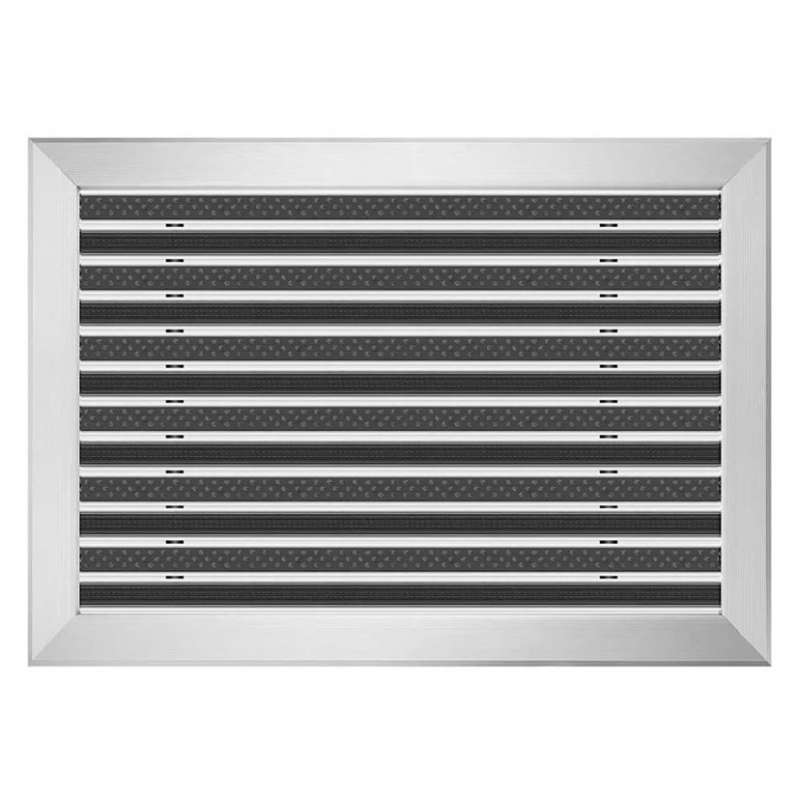 Paillasson en aluminium Clean Rubber-Scrub 80 x 100 cm - boutique en ligne BP Techem