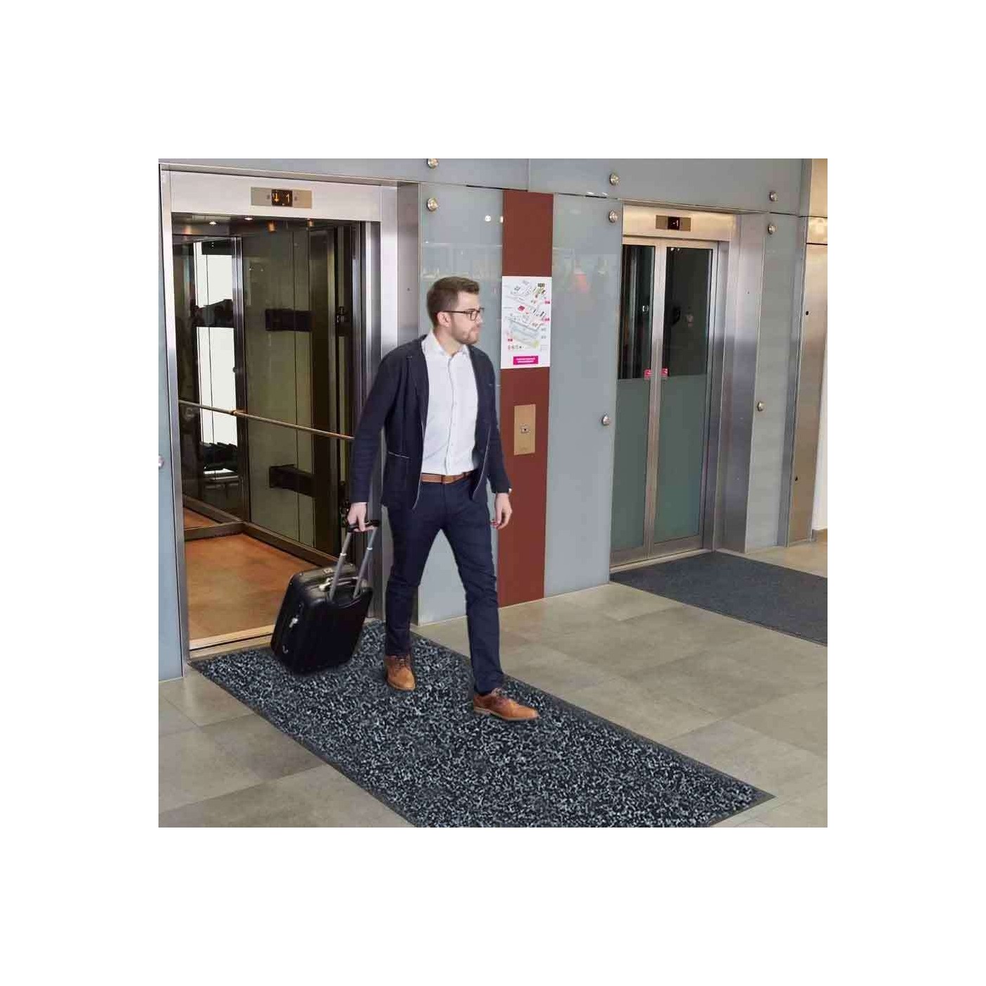 Paillasson Supermata 60 x 85 cm noir - boutique Techem