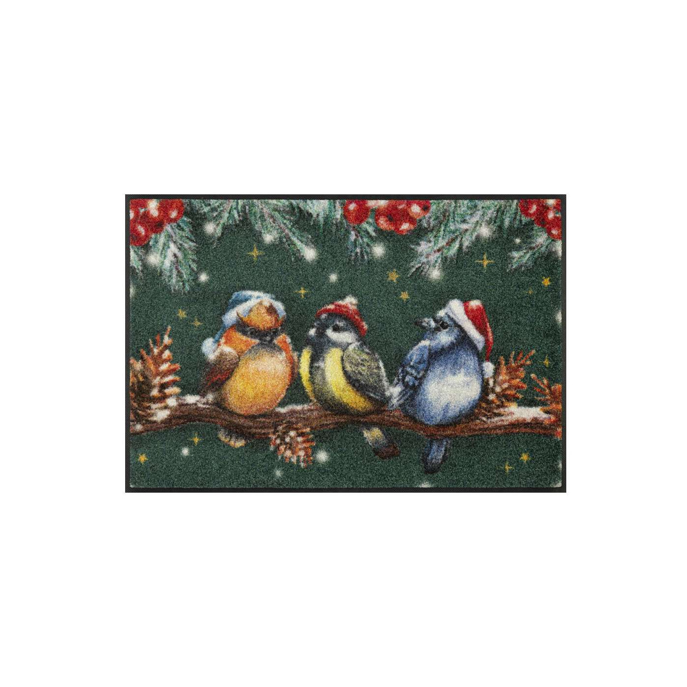 Paillasson de Noël « Winter Birds » 50 x 75 - boutique en ligne BP Techem