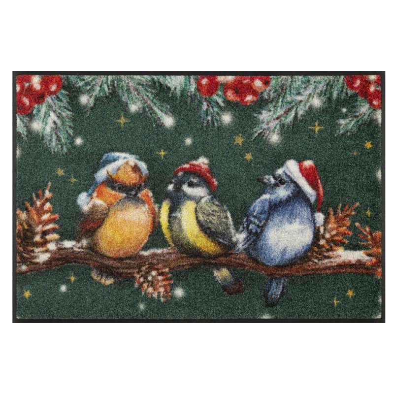 Paillasson de Noël « Winter Birds » 50 x 75 - boutique en ligne BP Techem