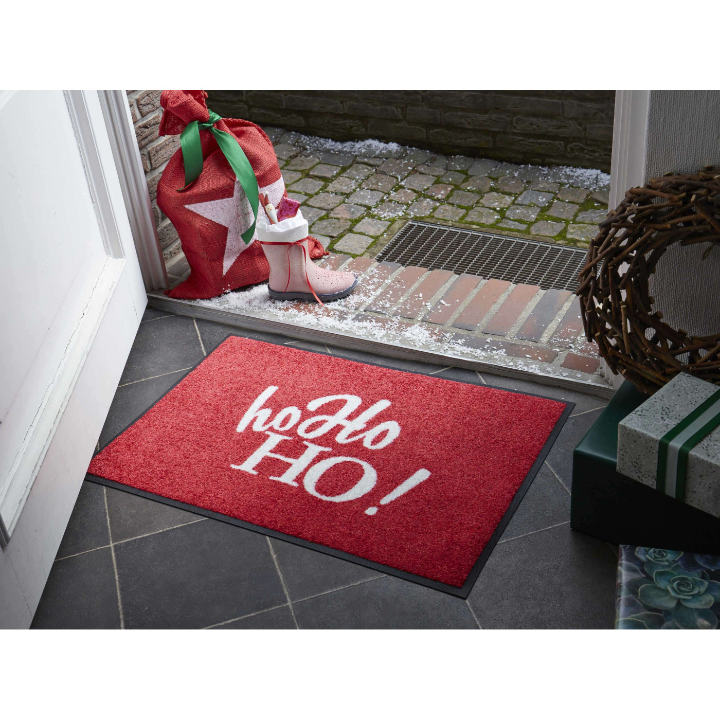 Paillasson de Noël « Ho ho ! » 50 x 75 - boutique en ligne BP Techem