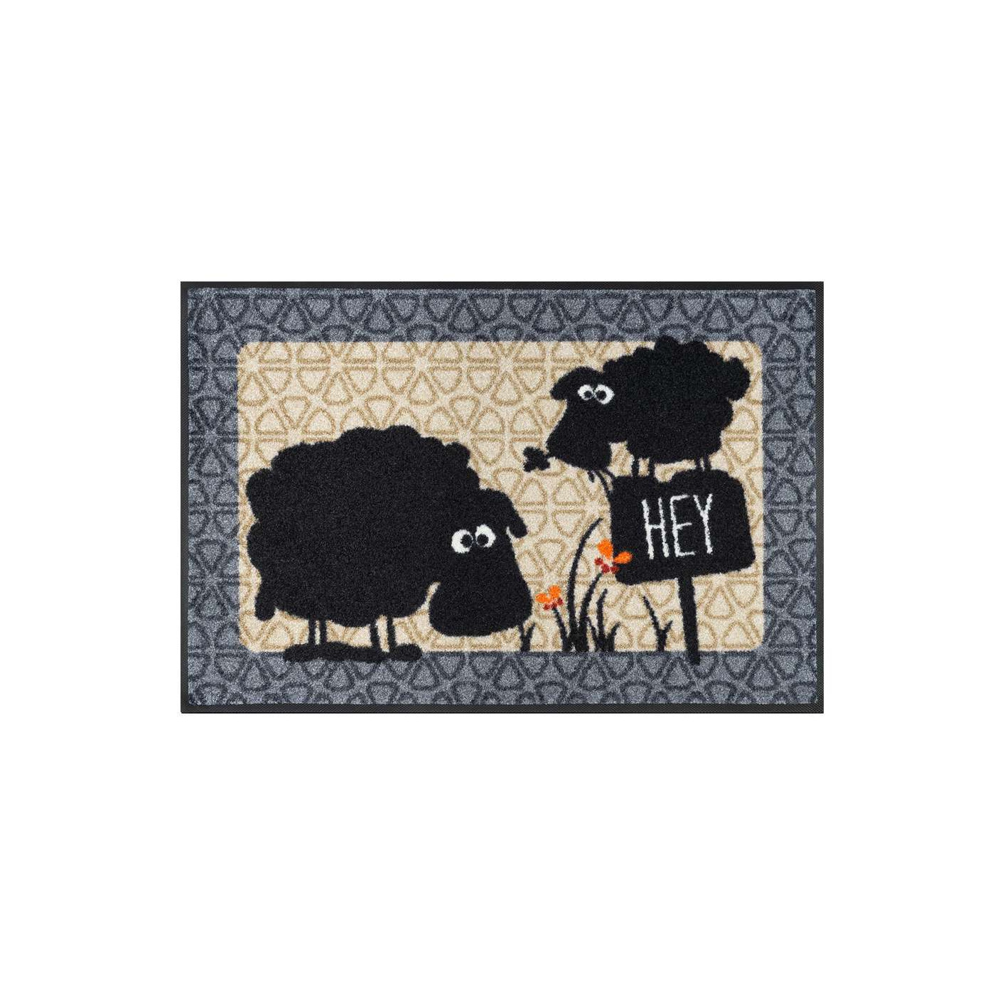 Paillasson « Hey Sheep ! » 50 x 75 cm  - boutique en ligne BP Techem