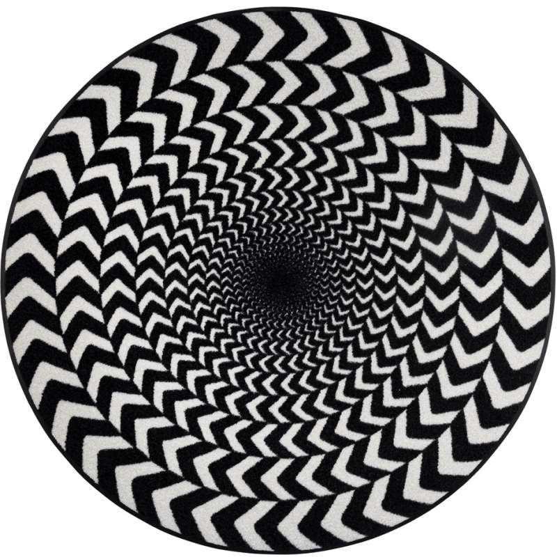 Paillasson rond Hypnotic Circles 85 x 55 cm, 115 x 115 cm - boutique en ligne BP Techem