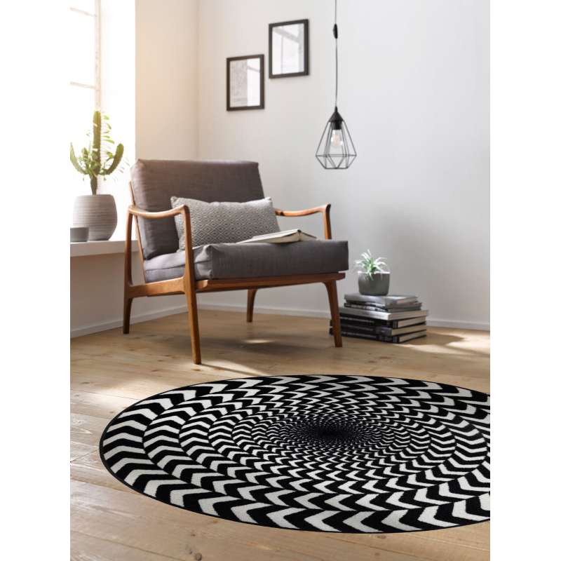 Paillasson rond Hypnotic Circles 85 x 55 cm, 115 x 115 cm - boutique en ligne BP Techem