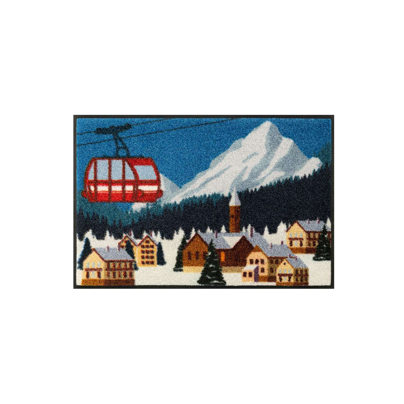 Paillasson d'hiver coloré « Alpine Landscape » 50 x 75 cm - boutique en ligne BP Techem