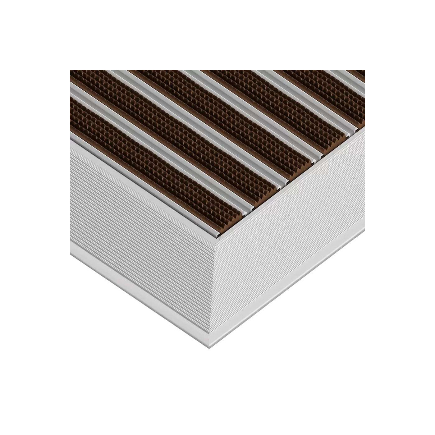 Tapis d’entrée en aluminium « Clean rubber » sur mesure - boutique en ligne BP Techem