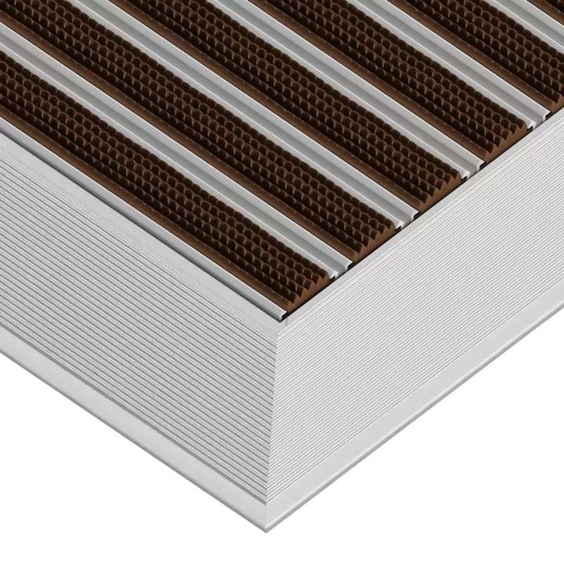 Tapis d’entrée en aluminium « Clean rubber » sur mesure - boutique en ligne BP Techem