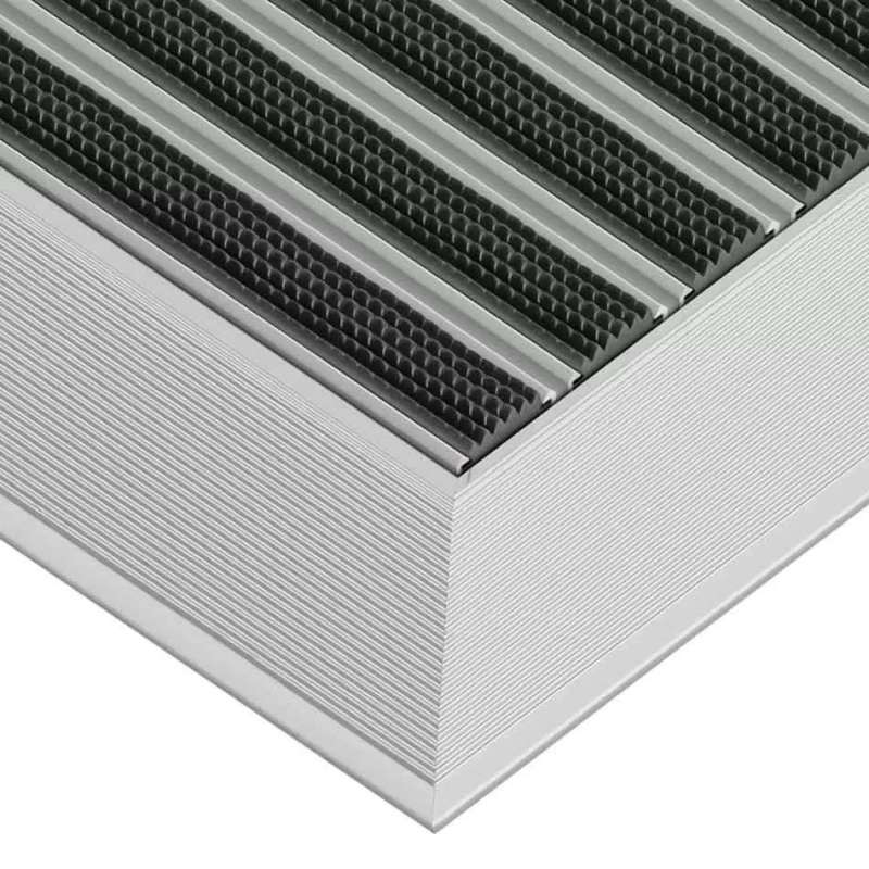 Tapis d’entrée en aluminium « Clean rubber » sur mesure - boutique en ligne BP Techem