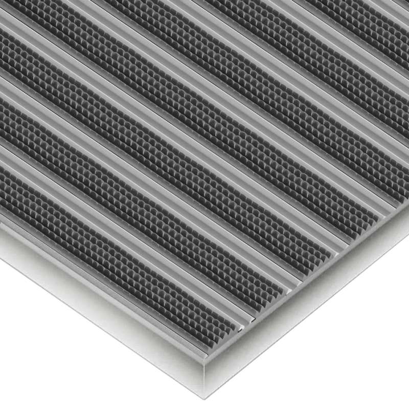 Tapis d’entrée en aluminium « Clean rubber » sur mesure - boutique en ligne BP Techem
