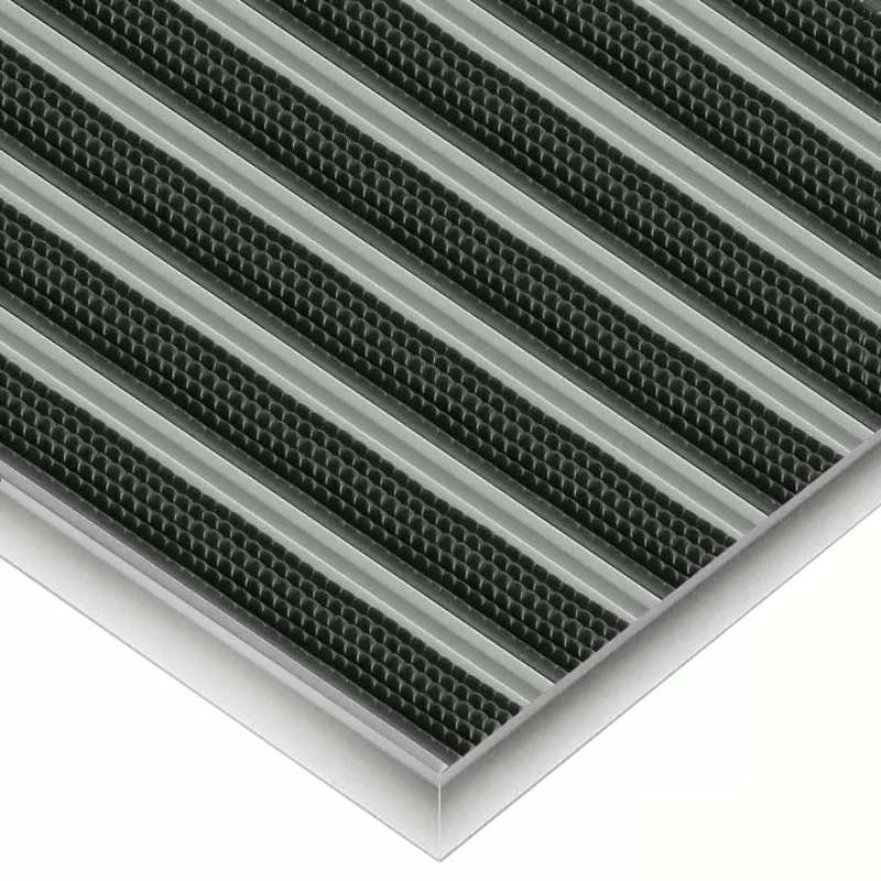 Tapis d’entrée en aluminium « Clean rubber » sur mesure - boutique en ligne BP Techem