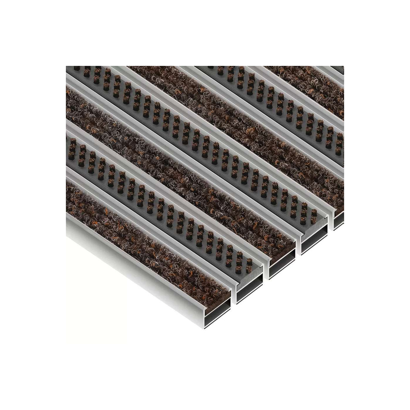 Tapis d’entrée en aluminium Clean Ryps - Scrub sur mesure - boutique en ligne BP Techem